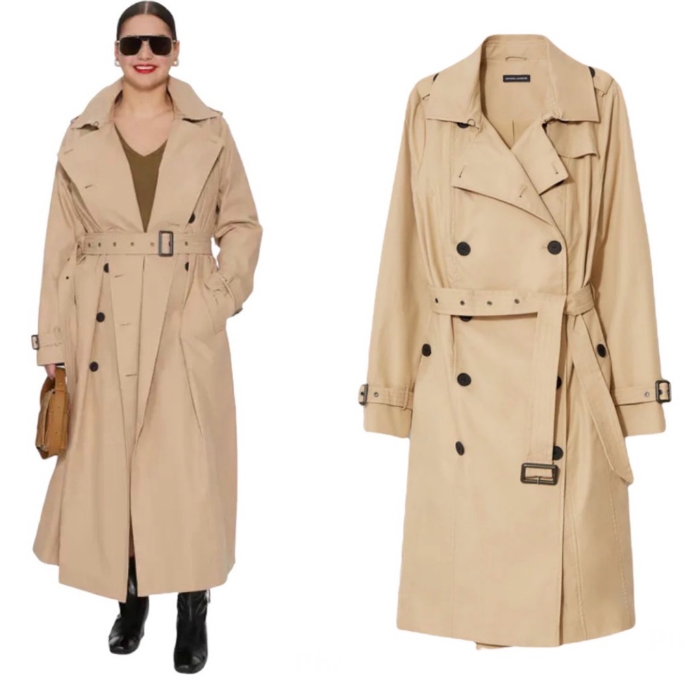 Universal Standard Tan Tirsa Belted Trench Coat